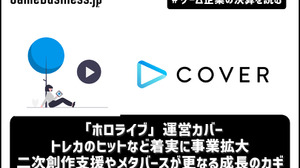 「ホロライブ」運営カバーが業績好調、トレカのヒットなど着実に事業拡大―インディーゲーム支援やメタバースが更なる成長のカギ【ゲーム企業の決算を読む】 画像