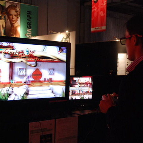 【DCEXPO2009】ゲームの未来は立体視? 各社が取り組みを展示 画像