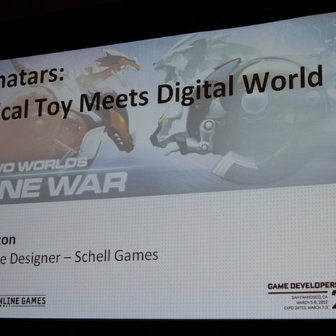 【GDC2012】現実世界のロボット玩具とブラウザゲームという2つの世界を繋いだ「Machatars」 画像