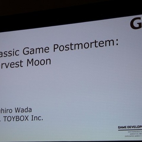 【GDC2012】『牧場物語』の和田康宏氏が語る2つのコンセプト〜新会社トイボックスの展開も明らかに 画像