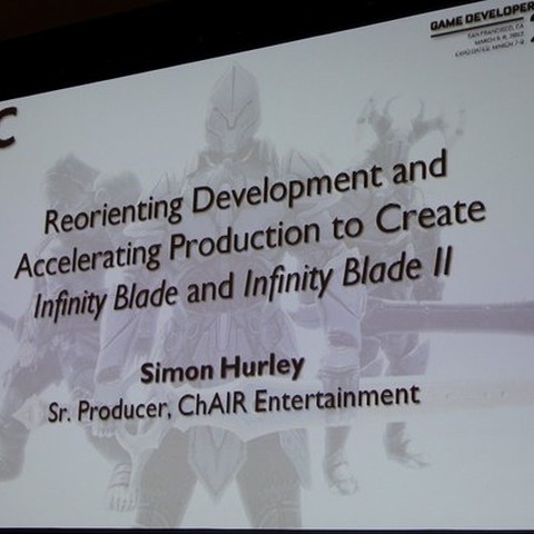 【GDC2012】『Infinity Blade』開発者が明かすモバイルでAAAタイトルを作る方法(しかも半年で) 画像