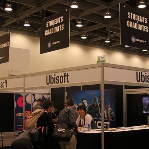 【GDC2012】キャリアパビリオンには開発者を目指す学生が多数詰めかける 画像