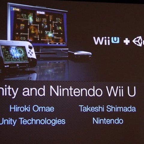 【GDC 2013 Vol.19】「Unity 4 for Wii U」が26日から提供開始・・・Unityで容易にWii U向け開発が可能に 画像