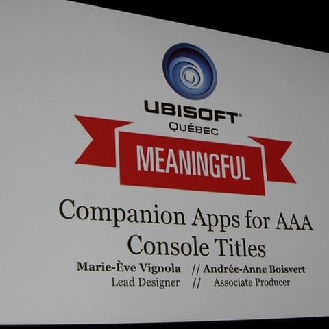 【GDC 2014】家庭用ゲームと連携するコンパニオンアプリ、意味のあるアプリとは? 『アサシンクリード4』の事例 画像