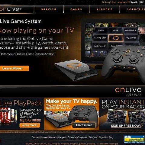 【GDC2011】クラウドゲームの世界が着々と・・・ゲーム機不要の「OnLive」最新アップデート 画像