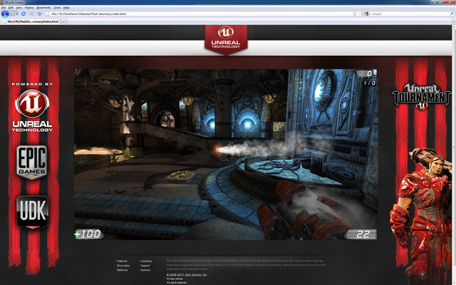 Epic GamesはAdobe MAX2011のキーノート講演にて、アンリアル・エンジン3がAdobe Flashベースの環境でも動作するようになったことを明らかにしました。これにより、家庭用ゲーム機向けに開発したものをウェブ上で展開することが更に容易になります。