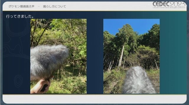 『ポケモン』の音作りの原点は“山”にあり？ 歴代シリーズの鳴き声や環境音の歴史と秘密が明かされたセッションをレポート【CEDEC2023】