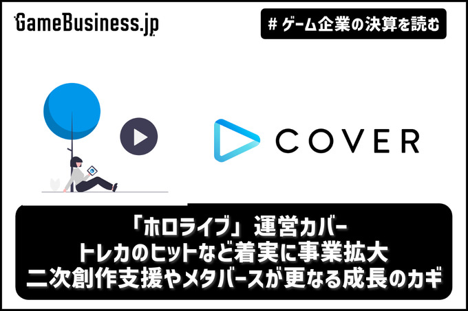 「ホロライブ」運営カバーが業績好調、トレカのヒットなど着実に事業拡大―インディーゲーム支援やメタバースが更なる成長のカギ【ゲーム企業の決算を読む】