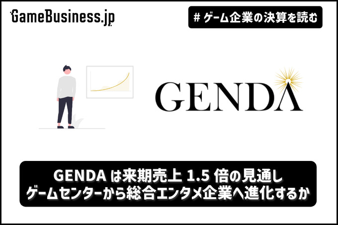 GENDAは来期M&Aなしでも売上1.5倍の見通し、ゲームセンターから総合エンタメ企業へ進化するか【ゲーム企業の決算を読む】