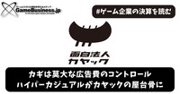 カギは莫大な広告費のコントロール…ハイパーカジュアルがカヤックの屋台骨に【ゲーム企業の決算を読む】