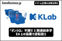 『ダンクロ』不調で3期連続赤字のKLab、EAとの協業で逆転狙う【ゲーム企業の決算を読む】