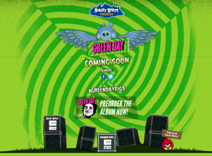 『Angry Birds』、新譜発売に合わせ米ロックバンドGreen Dayとコラボ 画像