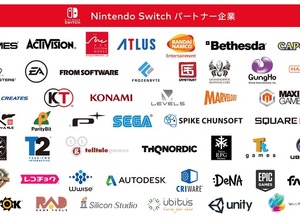 ニンテンドースイッチ向けに開発されているゲームタイトルは80以上、参加企業は50社以上に 画像