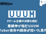 業績伸び悩むUUUM、YouTuber依存の脱却が招いた意外な罠【ゲーム企業の決算を読む】 画像