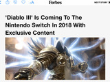 スイッチ向け『Diablo III』情報がWeb版フォーブスに一時掲載―『ゼルダの伝説』コラボアイテムの画像も 画像